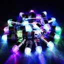 LIHAO 30PCS LED Balloon Lights Mini Battery Powered LED Party Lights Bulbs for Paper Lantern Balloon Pumpkin Wedding Halloween Christmas Party Decoration Centerpieces (Colorful)