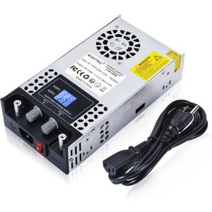 AC to DC Converter 48V DC Power Supply Adjustable 0-48V 0-12.5A SMPS Max 600W Switching Power Supply for Led Strip, Motor Pump, CCTV, 3D Printer, Lab Computer