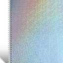 Large Reusable Sticker Book Collecting Album 8.511 Inch Sticker Storage Collection Organizer Book for Adult with 40 Sheets Letter Size Blank Release Paper and Holographic Cover (Dot)