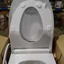 TOTO WASHLET S5 Electronic Bidet Toilet Seat with Instantaneous Water Heating, PREMIST and EWATER+ Wand Cleaning, Elongated, Cotton White - SW3446#01