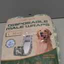 Dog Diapers Male, 50 Count Large Adjustable Male Dog Diapers Disposable, Dog Belly Band, Male Dog Wraps Ideal for Doggie, Puppy, Super Absorbent & Wetness Indicator (L Same as Other Brands' M)
