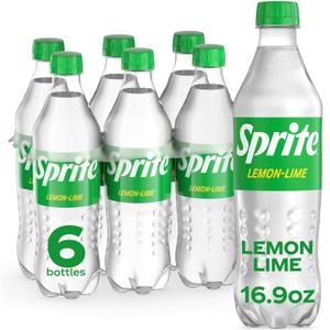 2 x Sprite Lemon Lime Soda Soft Drinks, 16.9 fl oz, 6 Pack (EXP 04/28/25)