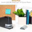 Bostitch Office Impulse Heavy Duty Electric Stapler Value Pack, 45 Sheet Capacity, Includes 5,000 Staples & Staple Remover, No-Jam, Faster Stapling, Black