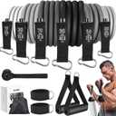 Zacro Resistance Bands for Working Out, 270 LBS Heavy Exercise Bands with Handles for Heavy Resistance Training, Home Gym Workout, Men/Women (Black Gradient)