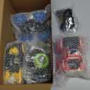 4 Pack Monster Truck Toys for 2 3 4 5 6 7 Year Boys, Light-Up Car Toys with Light-Up Wheels, Take Apart Toys Trucks for Toddler Toys 2-3, Birthday for Toddler Boys Ages 2-4