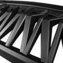 Front Grill Shark Grille Compatible with 2007-2018 Jeep Wrangler Rubicon Sahara Sport JK JKU, Matte Black