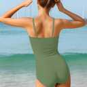 KANGKANG Girls Swimsuit Quick Dry Cut Out One Piece Swimsuits with Tropical Print Cover Up Skirt Bathing Suit Swimwear 13-14Y