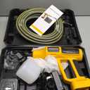 Cordless Pressure Washer, 2000PSI MAX Portable Pressure Washer with Brushless Motor, 5.0Ah Battery, 4 Speed Adjustment LCD Touch Screen, 6-in-1 Nozzle (No Garden Hose & Faucet Connectors) (Yellow/Dark Gray)