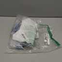 Lacoste Women's Recycled Print Sports Bra (Medium, White/Navy Blue)