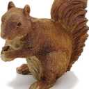 CNFCollection Squirrel Figurine  Versatile Resin Sculpture for Home & Garden  Indoor/Outdoor Wildlife Decor with Pine Cone (Brown)
