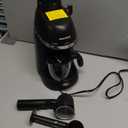 SOWTECH Coffee Machine, 3.5 Bar Espresso Cappuccino Machine with Milk Frother, 1-4 Cup Portable Coffee Maker for Latte, Cappuccino, 800W, Black