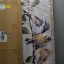 Rustic Bird Framed Wall Art: Vintage Animal Wooden Painting Abstract Colorful Cute Sparrow Picture Country Chubby Chickadee Prints Artwork Decor for Living Room Bedroom Farmhouse (36"L x 12"W, yellow)