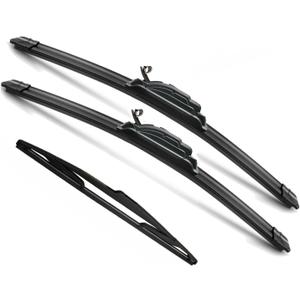 3Pcs for Nissan Versa Windshield Wiper Blades 2007 2008 2009 2010 2011, Original Equipment Automotive Replacement Windshield Wiper Blades for My Car- 26"/14"/14" (Pack of 3) J- HOOK