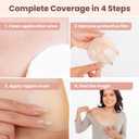 Go Nipless Pasties For Women - Reusable Silicone Nipple Covers, Breast Petals For Women, Nipple Pasties (Beige)