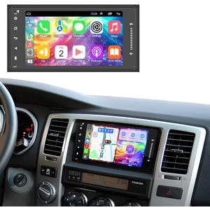 Android 13 Car Radio for Toyota 4Runner 2003-2009/Tundra 2003-2006/Sequoia 2003-2007, 7 Inch IPS Screen Stereo with CarPlay Android Auto WiFi Bluetooth GPS Navigation Touch Screen Head Unit 4+64GB