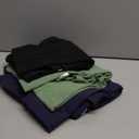 Real Essentials 3 Pack: Women's Mini Ribbed Jersey Tank Sleeveless High Neck Dress, 

Blue and Green - 2XL. Black - S.
