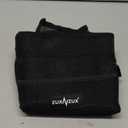 ZUXNZUX Mesh Beach Bag - Large Waterproof Beach Tote Bag with Zipper, Oversized Foldable Lightweight Family Swim Bag Vacation (Black)