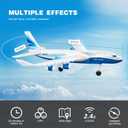 4DRC Remote Control Airplane for Kids Boys Adults, G2 Remote Control Plane Jet for Beginners Adult, Ready to Fly Airplane with One Key Aerobatic LED Light, RC Plane for Kids, 2 Battery