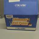 COKAOBE Black Shimmer Wall Backdrop, 24PCS Square Sequin Shimmer Backdrop Panel, Photo Backdrops for Birthday, Anniversary, Wedding, Graduation & Bachelorette Party Decoration