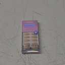 BTArtbox Press On Nails Medium Almond - Press on Nails Chrome Nails, Light Weight & Fit Perfectly Fake Nail with Nail Glue, Nude Glue On Nails in 15 Sizes, Glazed Donut