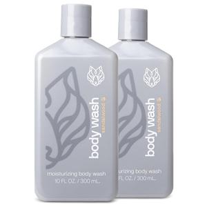 Black Wolf 2-Pack Moisturizing Body Wash Bundle - Mens Hydrating Bodywash for Dry, Dehydrated, & Sensitive Skin - Hyaluronic Acid, Aloe Vera, & Jojoba Oil Body Cleanser Help Remove Oil & Dirt (10 Fl Oz (Pack of 2))