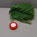 40 Pcs Easter Palm Leaves Decor Artificial Green Foliage Leaf with Red Ribbon for Palms Sunday 20.4 Inch Outdoor Faux Tropical Leaves for Easter Home Decor Party Supplies