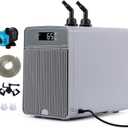 BAOSHISHAN 42gal Aquarium Chiller, 1/10 HP Axolotl Cooler, Special Quiet Design Refrigeration Compressor for hydroponics, Coral Reef, Fresh & Sea Tank (42gal/160L)