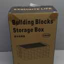 WANLIAN Storage Containers with Building Plate Lid, Acrylic Stack-able Organizer Bin Chest, Brick Toy Storage Organizer with handle, Bin Storage, Storage (Does not include Bricks)