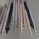 uniball Zento Liquid Gel Ink Retractable Pens, Medium Point (0.7mm), Muted Barrels, Black Ink, Dozen