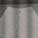 Women’s Wide Leg Denim High Waisted Stretchy Loose Jean Shorts, Size M (White)