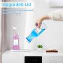 Laundry Detergent Dispenser,Laundry Soap Dispenser,Liquid Laundry Detergent Container,35OZ Fabric Softener Dispenser with Tray, Laundry Room Organization,Extra 4 Labels,White