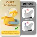 Kids Insulated Water Bottle with Straw 18oz - 18/8 Stainless Steel Toddler Water Bottle for School Travel Boys Girls (Fairy)