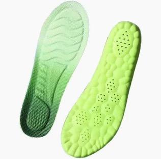 Massage Insoles,Insoles for Men Women,4D Foam Insole, Massage Insole,Memory Foam with Arch Surpport,Fits All Shoe Types (Green, Men 910/Women 1011)