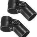 2-Pack Structural Pipe Connector, 45 Degree Conduit Clamp Steel Pipe Connector for OD 1.1" or 28MM Pipe, Conduit Connectors with Screws