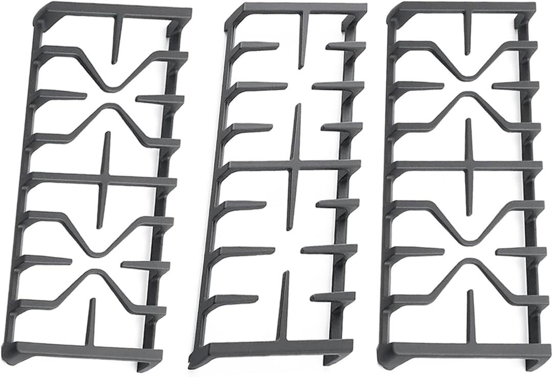 Shengyongh CC27151 (2-Pack) CC27150 (1-Pack) Center Grate and Side Grates Replacement for GE Stove JGSS66SEL1SS, JGB735SP1SS, PGB935YP1FS, PGB940SEJ6SS, PGB940SEJ7SS, PGB940SEJ8SS, PGB940ZEJ1SS