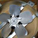 Amtrak Solar 80 Watt 12-Inch Exhaust Fan Made in USA Gable Mount, Galvanized Steel, Waterproof Quiet Solar Ventilator for Attic, Garage, Chicken Coop, Greenhouse, RV Fan Only, 12"X12"X3"