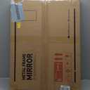 TETOTE Black Framed Mirrors for Bathroom, 2 Inch Thick Frame 22 x 30 Inch Brushed Metal Frame Wall Mounted Rectangle Mirror for Vanity (Horizontal/Vertical)