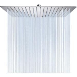 16 Inch Square Rain Shower Head
304 Stainless Steel, 324 Jets, Ultra Thin High Pressure Bathroom Rainfall Showerhead, Brushed Nickel