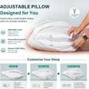 Nuzzle Adjustable Neck Pillow King Size,Soft Luxury Hotel Feel
