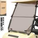 10L0L Golf Cart HD Windshield for Club Car DS,HD Shatterproof & Foldable Windproof Windshield (Integrated, Tinted) (Split type-Tinted)