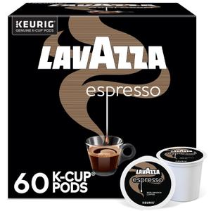 Lavazza Espresso, Single-Serve Keurig K-Cup Pods, Medium Roast Coffee, 60-Count Box (6 Packs of 10) (EXP 02/15/28)