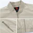 Gopune Men's Windproof Bomber Jacket Lightweight Windbreaker Outdoor Golf Fashion Coat (X-Large)