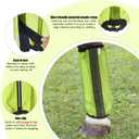 4PCS Fly Boots for Horses, Non-Slip Breathable Horse Fly Boots,Comfy Mesh Horse Fly Leggings Prevents Flies and Mosquitoes from Biting (Green)