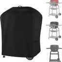 Cover for Charbroil Bistro Pro Electric Grill & Griddle, with Handle & Straps for 25302145 25302146 25302148 25302161, 600D Waterproof All Weather Resistant Electric Cover, Replace CB1250073P4