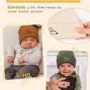 FURTALK Toddler Beanie Cute Dinosaur Pattern Winter Hat Knit Boys Girls Warm Baby Embroidered Beanies Cap for 0-3 Years (6-36 Months, Beige+grey+black)