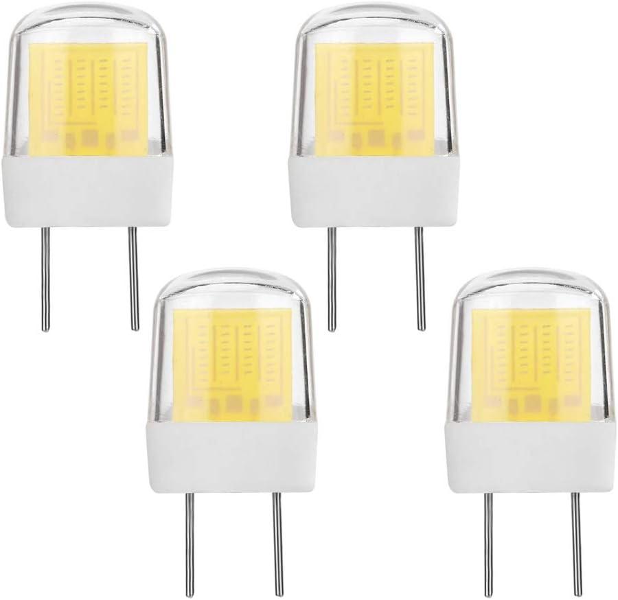 Lxcom Lighting G8 LED Bulb Dimmable 5W Light Bulbs 40W Halogen Bulb Replacement Daylight White 6000K T4 JCD Type G8 Bi-Pin Base for Kitchen Under Cabinet Counter Lighting, AC110V(4 Pack)