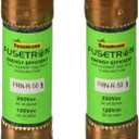 Bussmann BP/FRN-R-50 50 Amp Fusetron Dual Element Time-Delay Current Limiting Class RK5 Fuse, 250V Carded UL Listed, 2-Pack