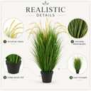 4 Pcs 4ft Artificial Tall Foxtail Grass Plant in Pot for Indoor Outdoor