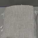 JIALE Tablecloths for Rectangle Tables, Cotton Linen Table Cloth Waterproof Tablecloth Wrinkle Free Farmhouse Dining Tables Cover, Soft Fabric Table Cloths with Tassels, Brown, 55" X 86", 6-8 Seats