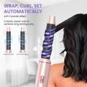 5 in 1 Hair Dryer Brush Set, Air Curler Wrap Hair Styler Blow Dryer Brush with 3 Temps, Upgrade Negative Ion Hot Air Brush Curling Brush Iron, Hair Styling Tools for Dry Curl Straighten